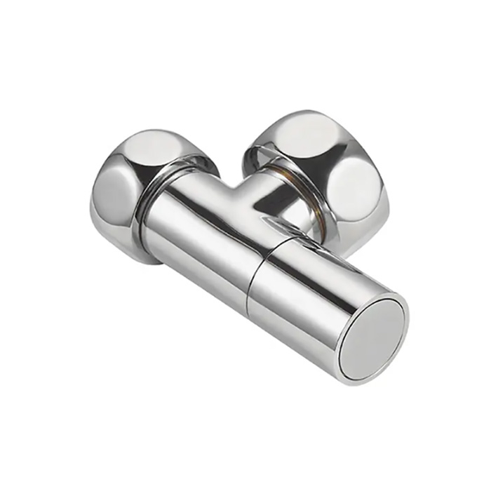 Factory direct sale of bathroom chrome angled radiator valves BJ22005-J