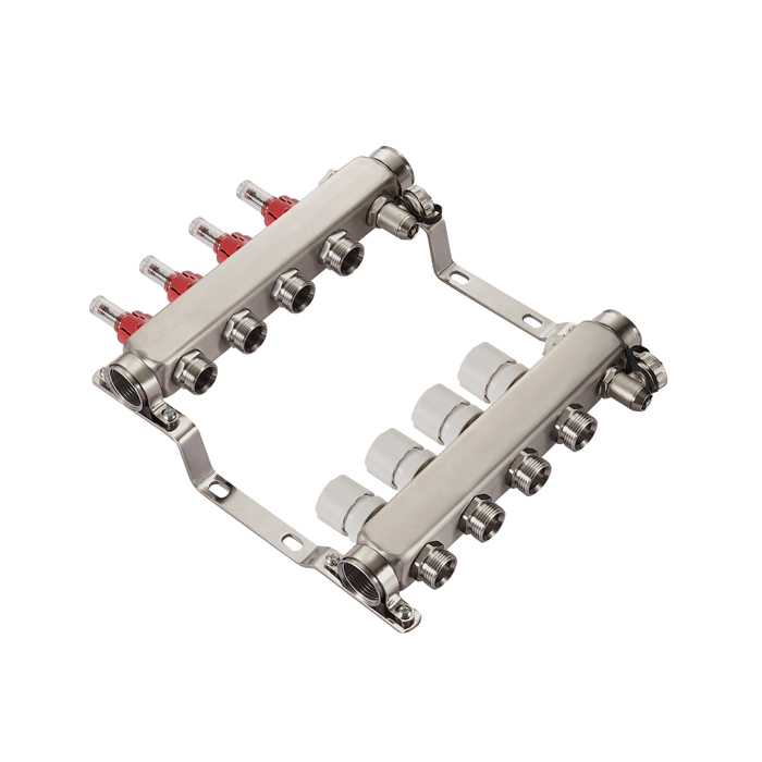 Hydronic PEX Stainless Steel Radiant Manifold For Under Floor Heating BJ35003