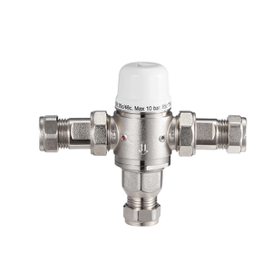 3 Way Brass Thermostatic Mixing Shower Valve for Water Heater System BJ45002