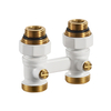 Middle Connection H-Block Straight Radiator Valves BJ36001