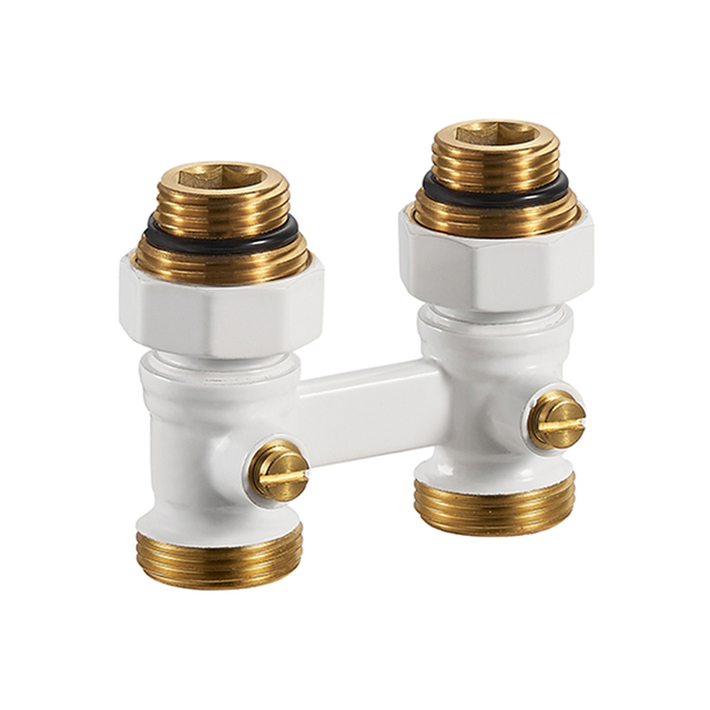 Middle Connection H-Block Straight Radiator Valves BJ36001