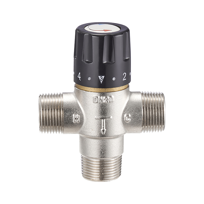 3 Way Brass Thermostatic Shower Mixing Valve for Electric Solar Water Heater BJ45004