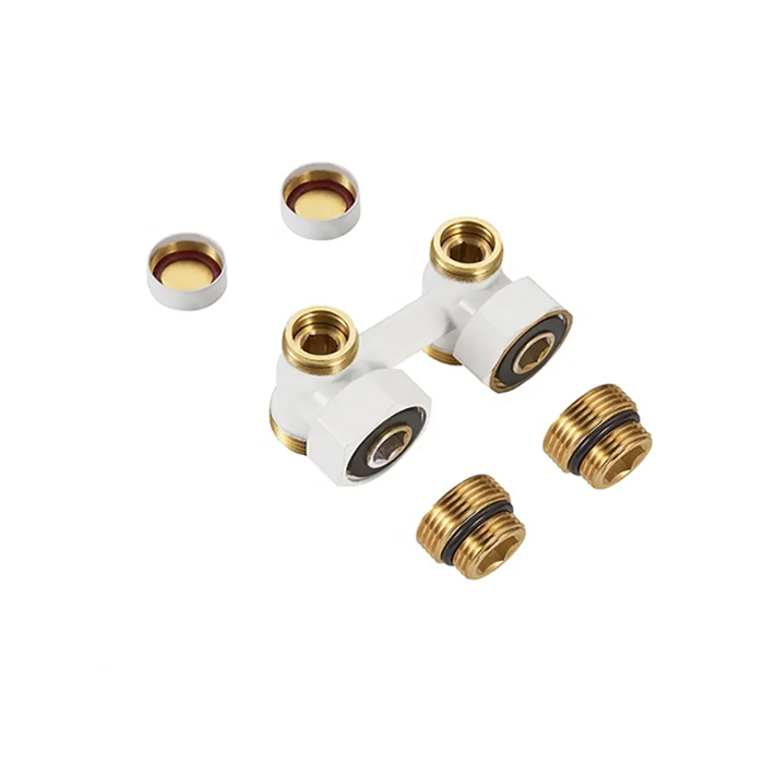 Brass Angled H Block Radiator Valves For Heating Radiator BJ36002- J