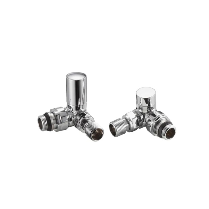 Brass forged chrome corner heating radiator valves for heated towel rails BJ21009