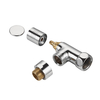  Chrome Angled Round Shape Radiator Valve For Towel Rail BJ22001-J