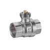 Brass Forged Chrome 2 Way Electric Motorized Ball Valve Without Actuator CE Approved