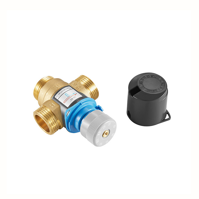 DN20 DN25 thermostatic 3 way boiler brass mixing valve for bathroom shower system