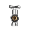 Brass Manual Adjustable Chrome Radiator Valve for Bathroom Towel Rail BJ22004-J