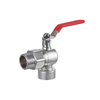 Brass Forged Chrome Angle C Drain Ball Valves for Fire fighting System BJ51008B