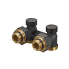 Brass Angled H Block Radiator Valves For Heating Radiator BJ36002- J