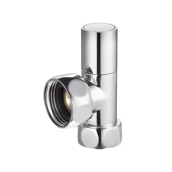 Factory direct sale of bathroom chrome angled radiator valves BJ22005-J