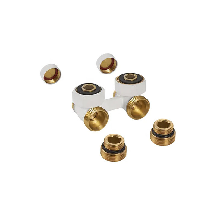 Brass Angled H Block Radiator Valves For Heating Radiator BJ36002- J