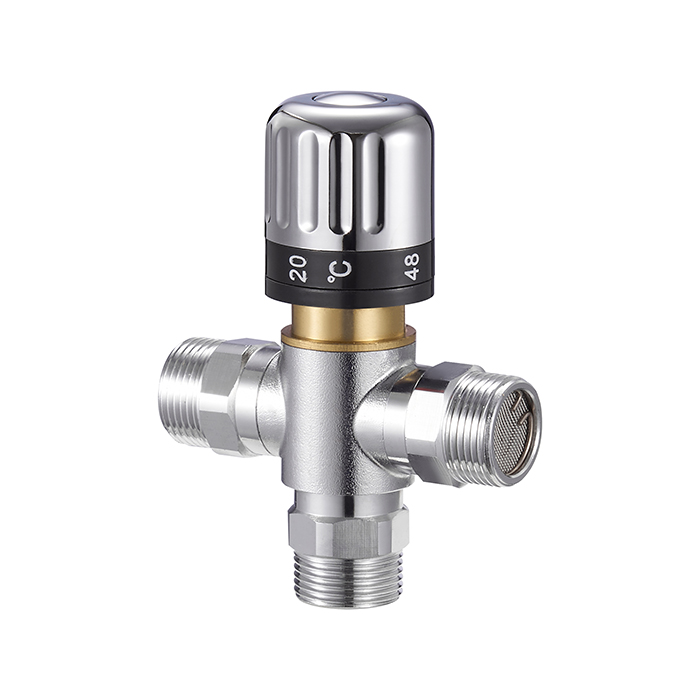 Chrome Plated 3 Way Thermostatic Shower Mixing Valve for Water System BJ45006