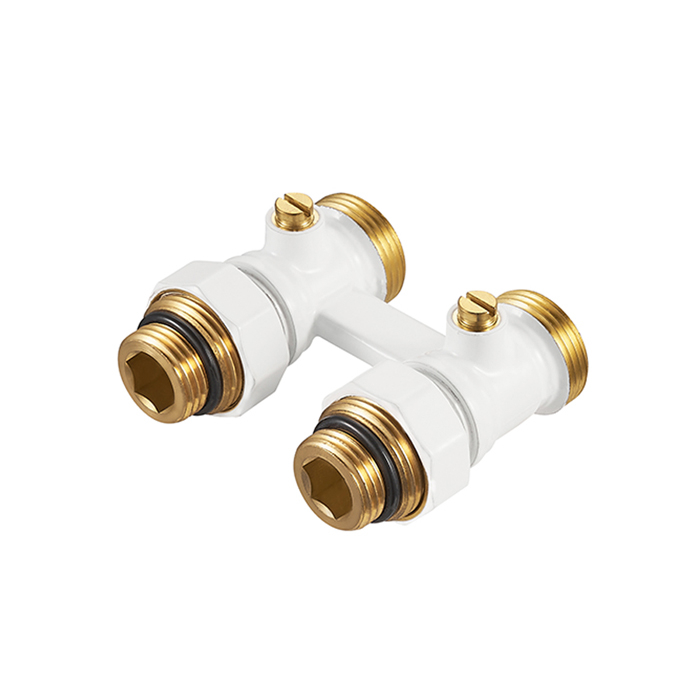 Middle Connection H-Block Straight Radiator Valves BJ36001