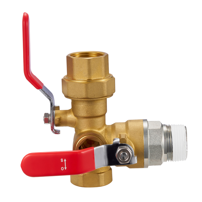 3 Way Sight Glass Test And Drain Valve For Fire Hydrant BJ51001