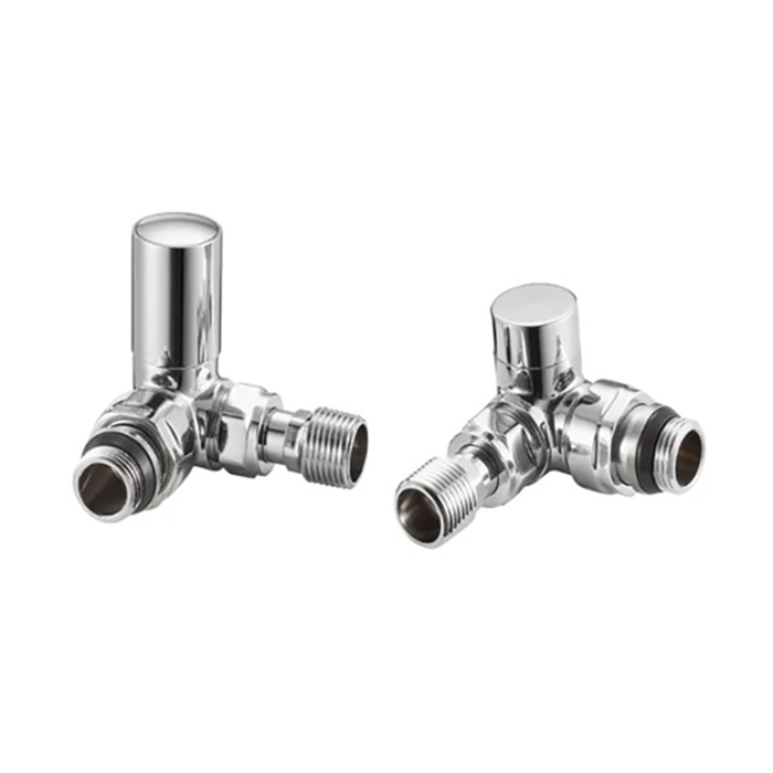 Brass forged chrome corner heating radiator valves for heated towel rails BJ21009