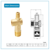 High Precision Angled Safety Relief Valve for Alarm Valve BJ53001