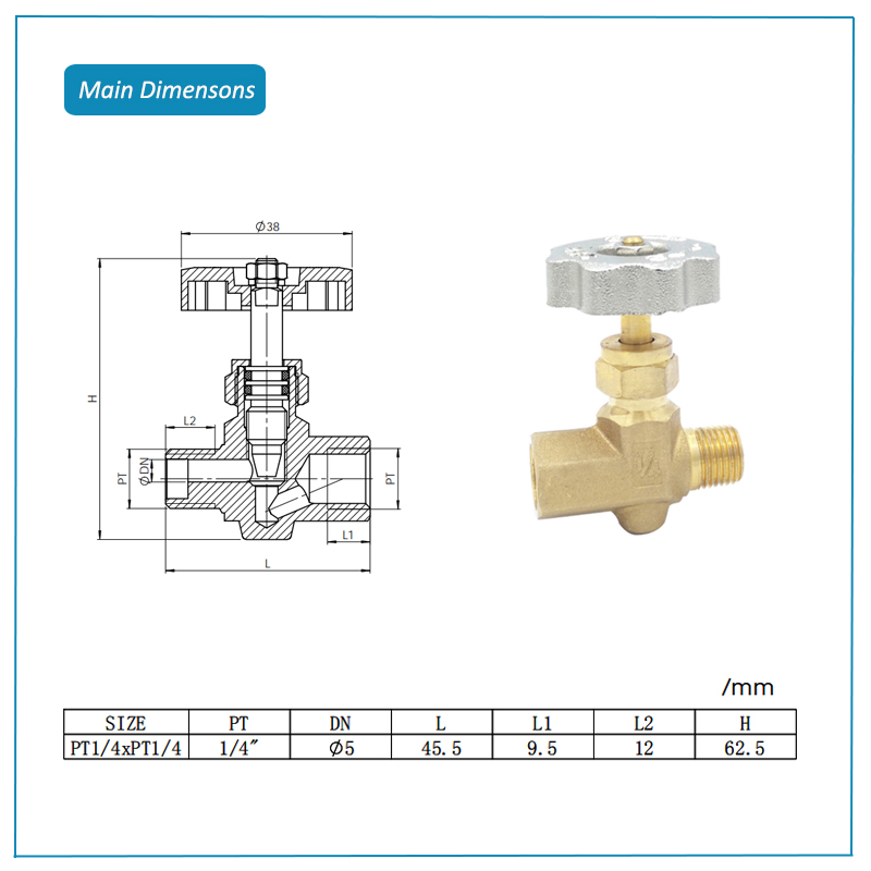 54003 brass stop valve with pressure relief