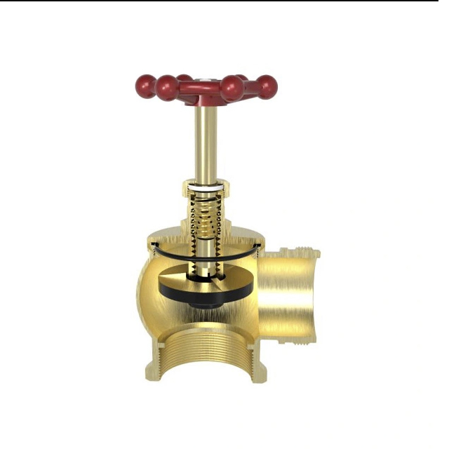 Bronze Fire Hydrant Hose Angle Valve for Firefighting System BJ51007