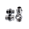 Chrome Straight Threaded Union Fittings for Heated Towel Warmer BJ61006 