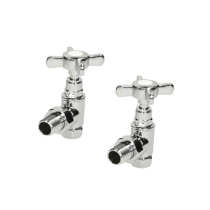 Chrome Angled Traditional Radiator Valves 15mm BJ21004-J