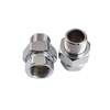 Chrome Straight Threaded Union Fittings for Heated Towel Warmer BJ61006 