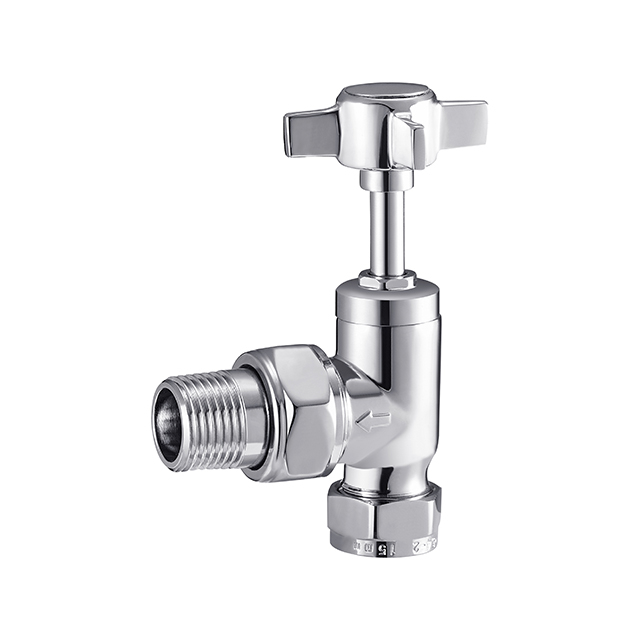 Chrome Angled Traditional Radiator Valves 15mm BJ21004-J