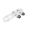 Middle ConnectionThermostatic H-Block Radiator Valves with Euro Adaptor BJ13004