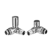 Brass forged chrome corner heating radiator valves for heated towel rails BJ21009