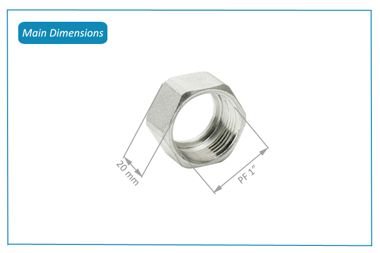 BJ55010 steel nut for sprinkler fittings